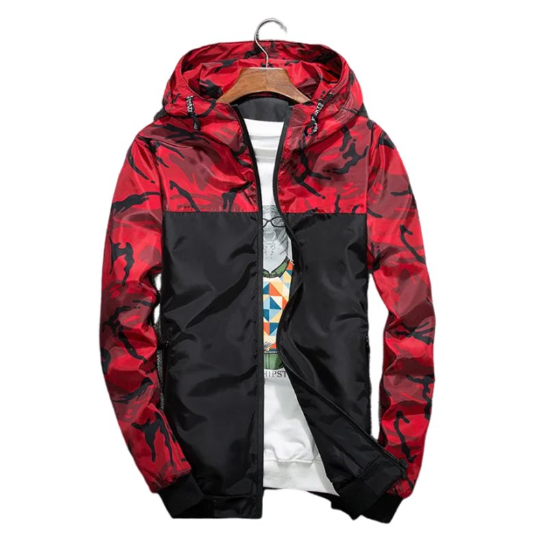 Quick Dry Custom Fully Sublimation Anorak Waterproof Thin Camouflage Slim Coat Outdoor Windbreak Men's Jackets