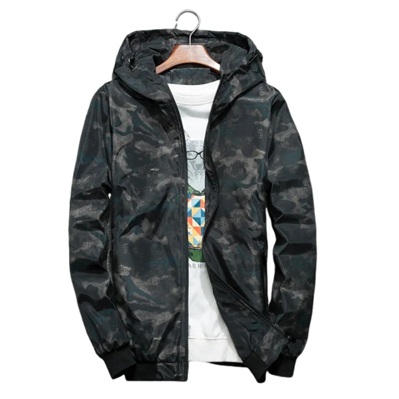 Quick Dry Custom Fully Sublimation Anorak Waterproof Thin Camouflage Slim Coat Outdoor Windbreak Men's Jackets