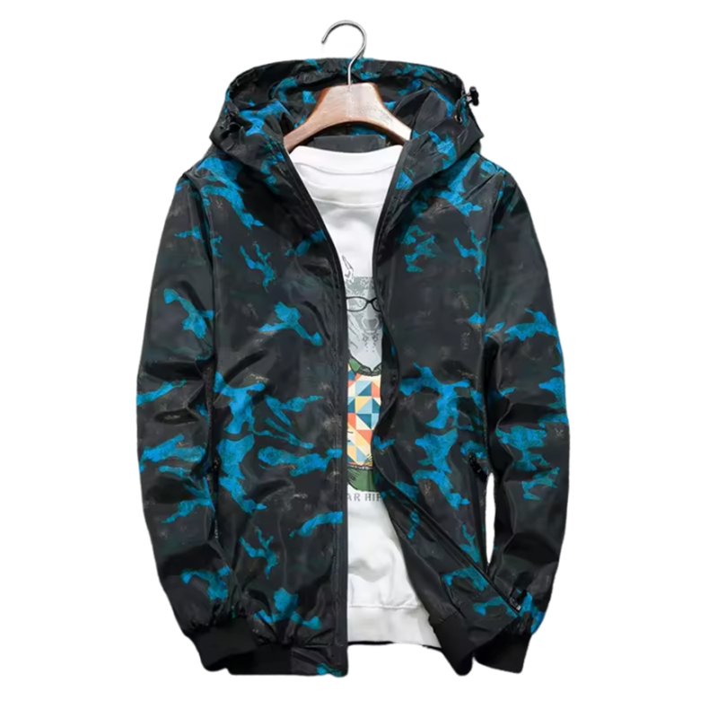 Quick Dry Custom Fully Sublimation Anorak Waterproof Thin Camouflage Slim Coat Outdoor Windbreak Men's Jackets