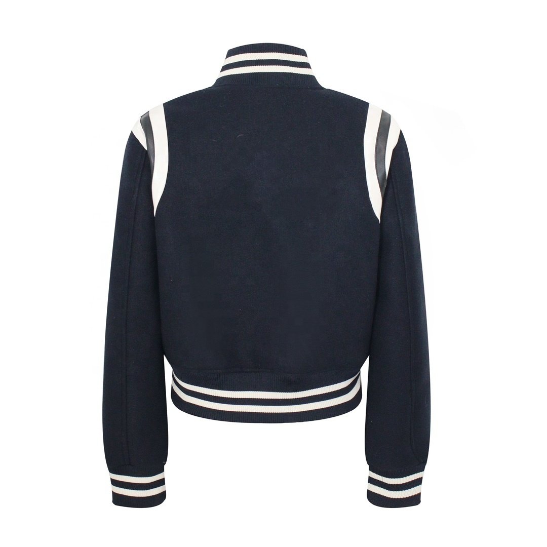 Custom logo chenille embroidered men's letterman jacket ralph fashion Sports casual lauren plus size men's jackets