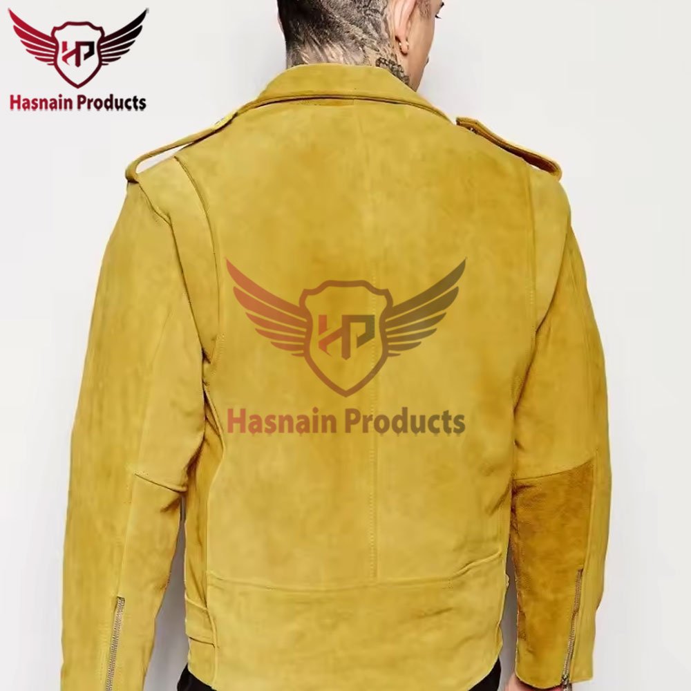 Premium Men's Western Suede Leather Jacket: Customizable Fringed Style in Multi Colors Men's leather jacket Western style jacket