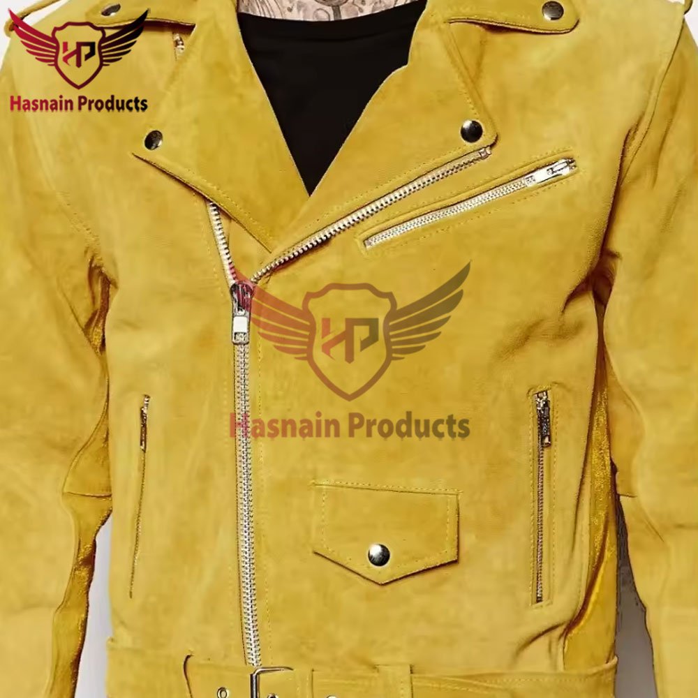 Premium Men's Western Suede Leather Jacket: Customizable Fringed Style in Multi Colors Men's leather jacket Western style jacket