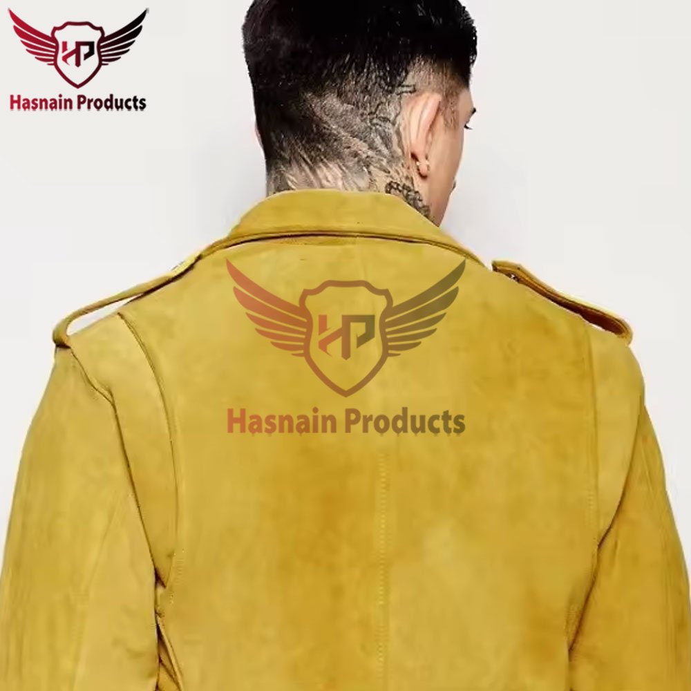 Premium Men's Western Suede Leather Jacket: Customizable Fringed Style in Multi Colors Men's leather jacket Western style jacket