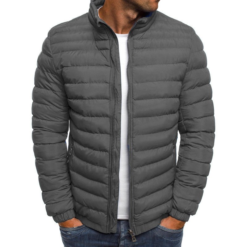 PASUXI Custom Logo Wholesale Light Warm Black Hooded Winter Puff Filled Down Puffer Cotton Jackets Coat For Men