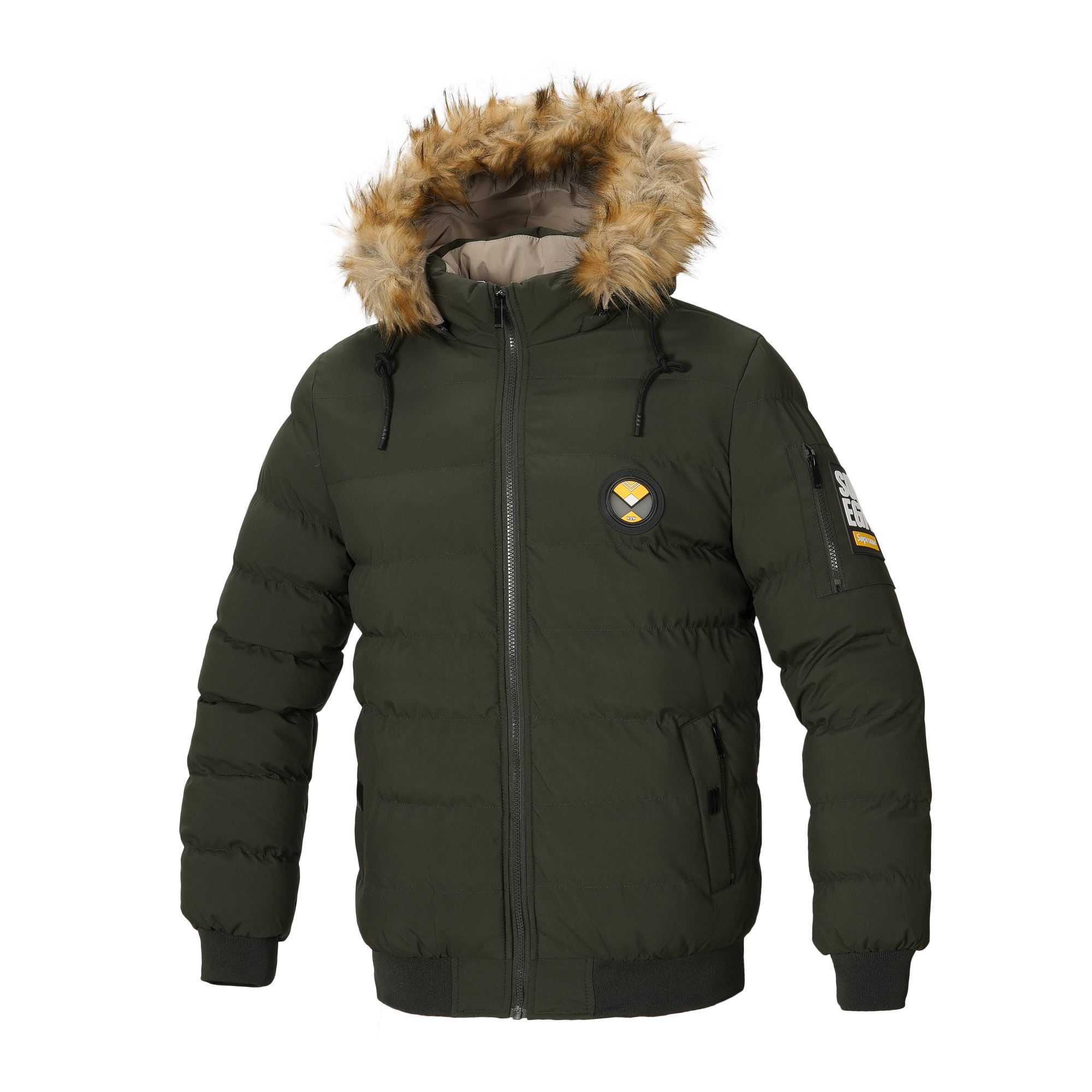 Winter Men's Plus Size Loose Cotton Coat Padded Thick Puffer Padded Coat OEM Logo Bubble Jacket