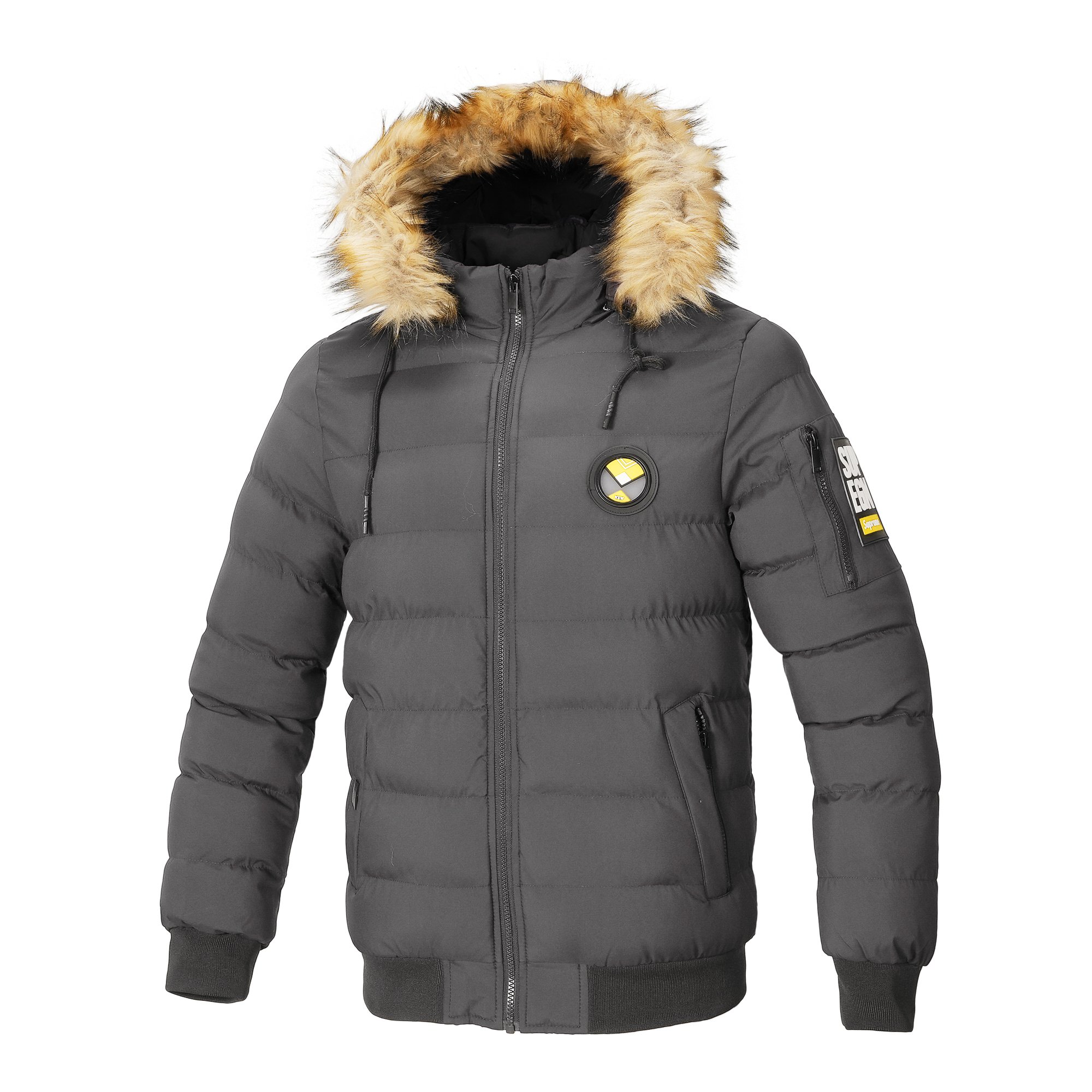 Winter Men's Plus Size Loose Cotton Coat Padded Thick Puffer Padded Coat OEM Logo Bubble Jacket