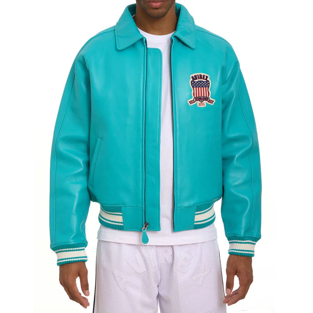 2024 Hot Selling Article Wholesale Price Super Quality Customized Real Leather Fashionable Bomber Leather Jacket