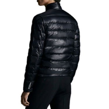 Custom luxury quality men's jackets stand collar fashion design down jacket men crop top jacket for men