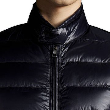 Custom luxury quality men's jackets stand collar fashion design down jacket men crop top jacket for men