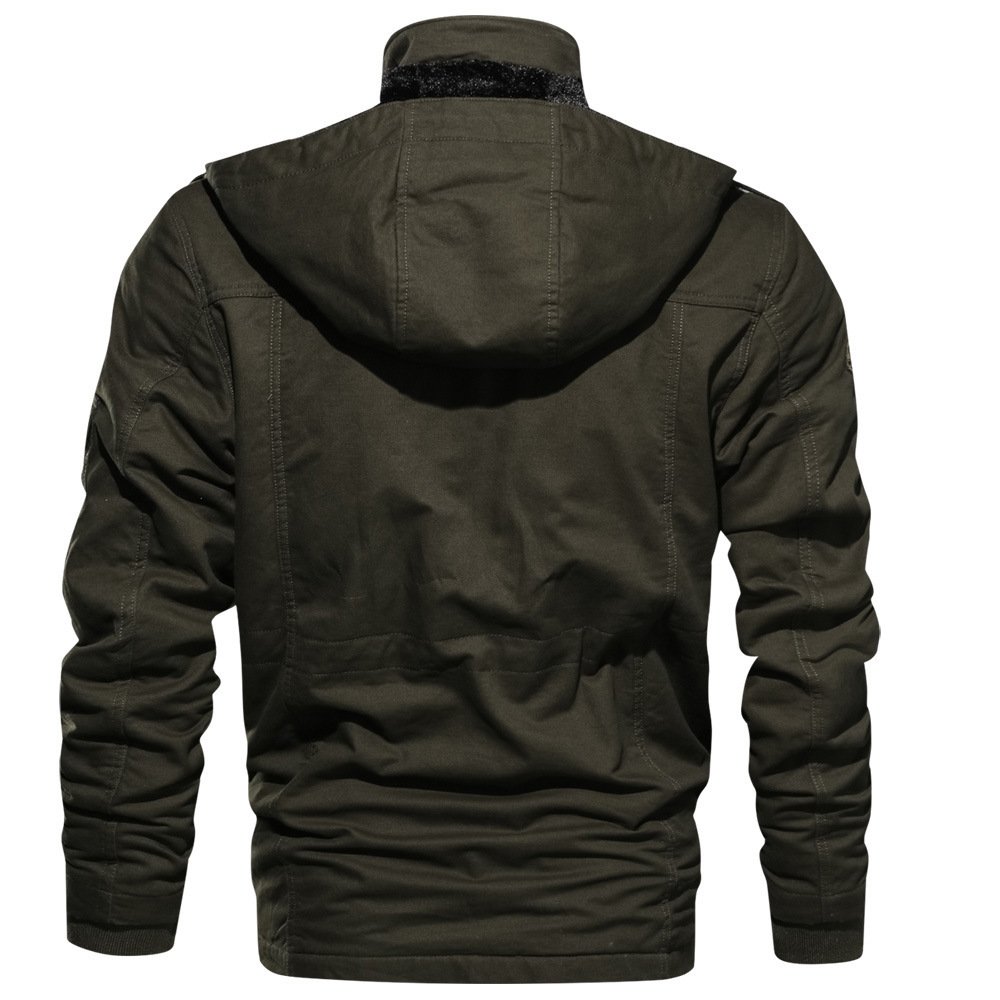Wholesale New Fashion Collar Cotton Zip Up Plus Size Casual Bomber Men's Jacket Winter for Men