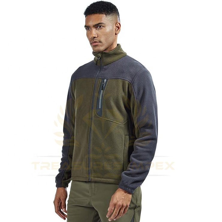Polar Fleece Jacket Work Wear Customize Men Cheap Sherpa Jacket Warm Winter Full Sleeves Zipper Jacket