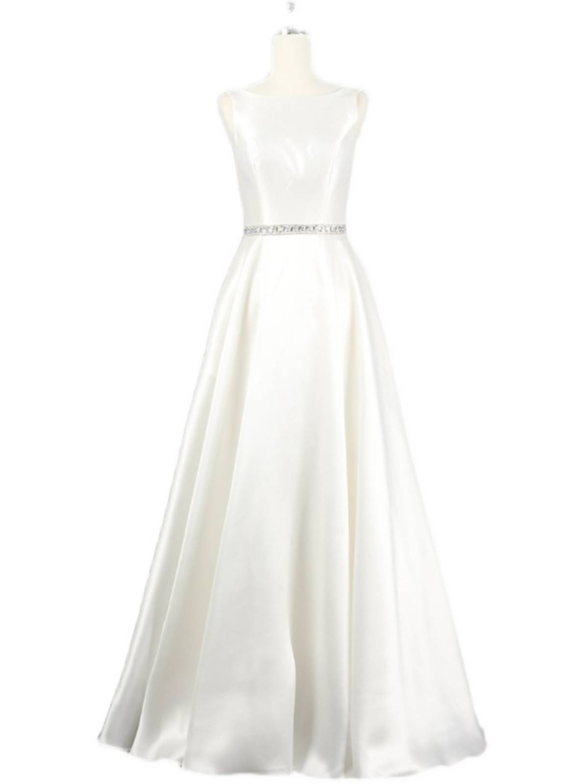 Simple A showed a thin temperament long skirt