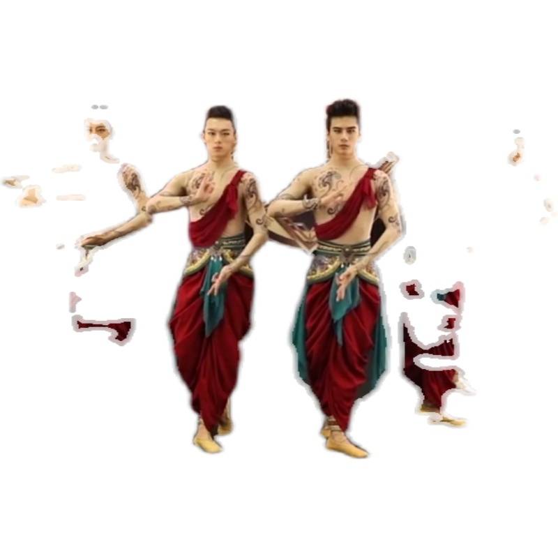 High -end customized Dunhuang dance stone wall absolute dance service Beijing Dance Academy men's classical dance group dance performance service