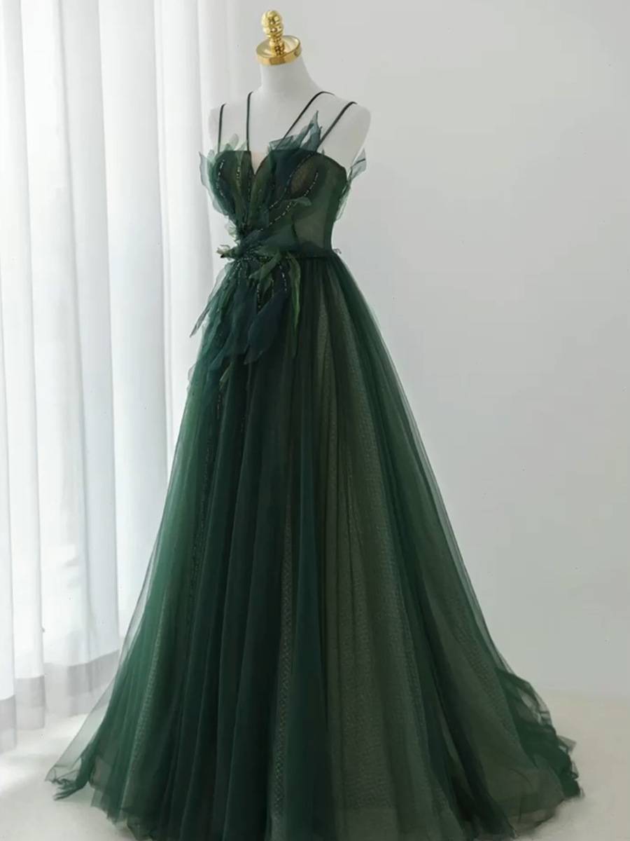Green Fairy Forest Wedding Evening Get Evening Growing Dress Annual Meeting Banquet Light luxury adult dress show show show