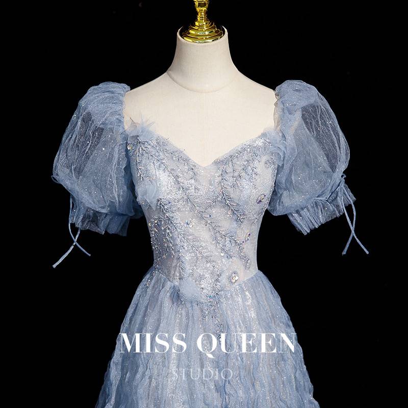 Missqueen sweetly bubble sleeves toasting suit