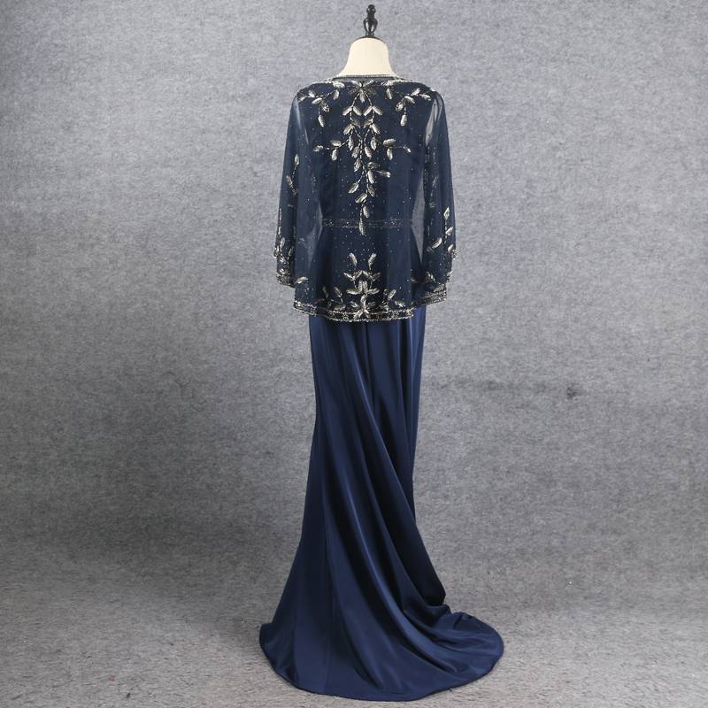 Retro -thin fishtail long skirt two -piece evening dress
