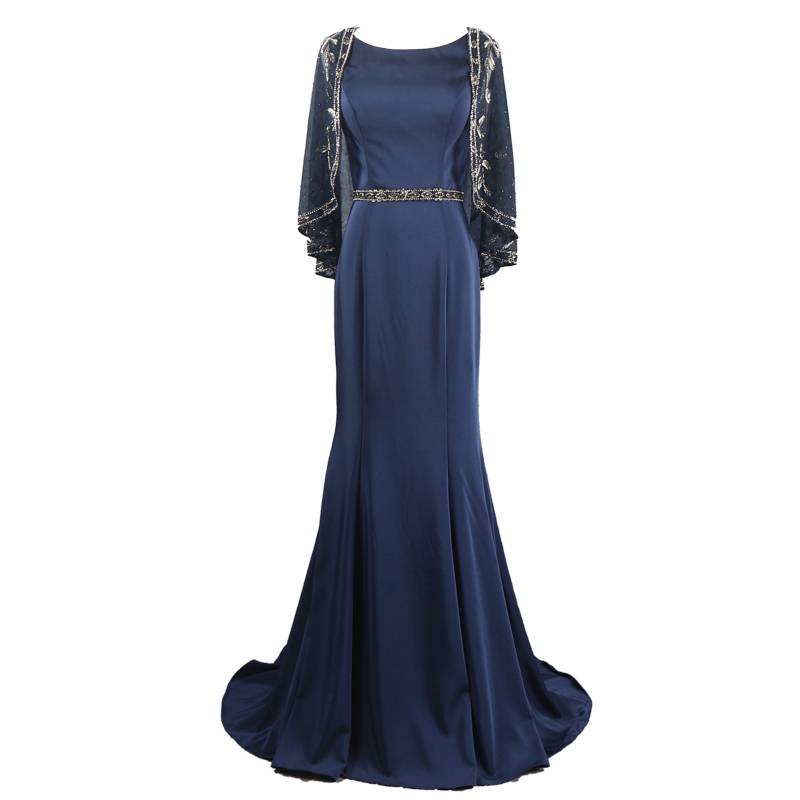 Retro -thin fishtail long skirt two -piece evening dress