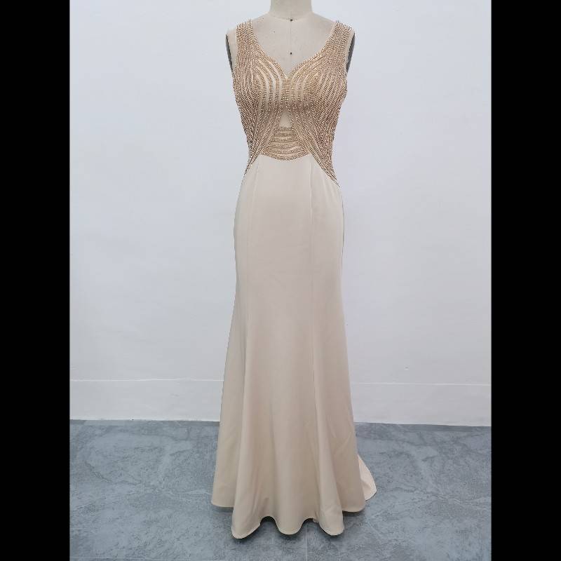 High -end evening dress temperament banquet Light luxury high -level sense host performed evening dress bride toasting midsumi long skirt