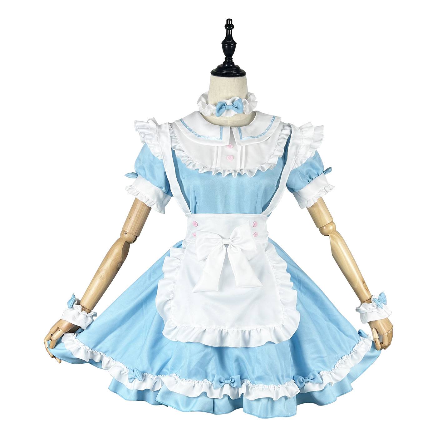 Halloween COS Alice maid service big guy pseudo -maid's large size maid costume performance service can be disassembled sleeve