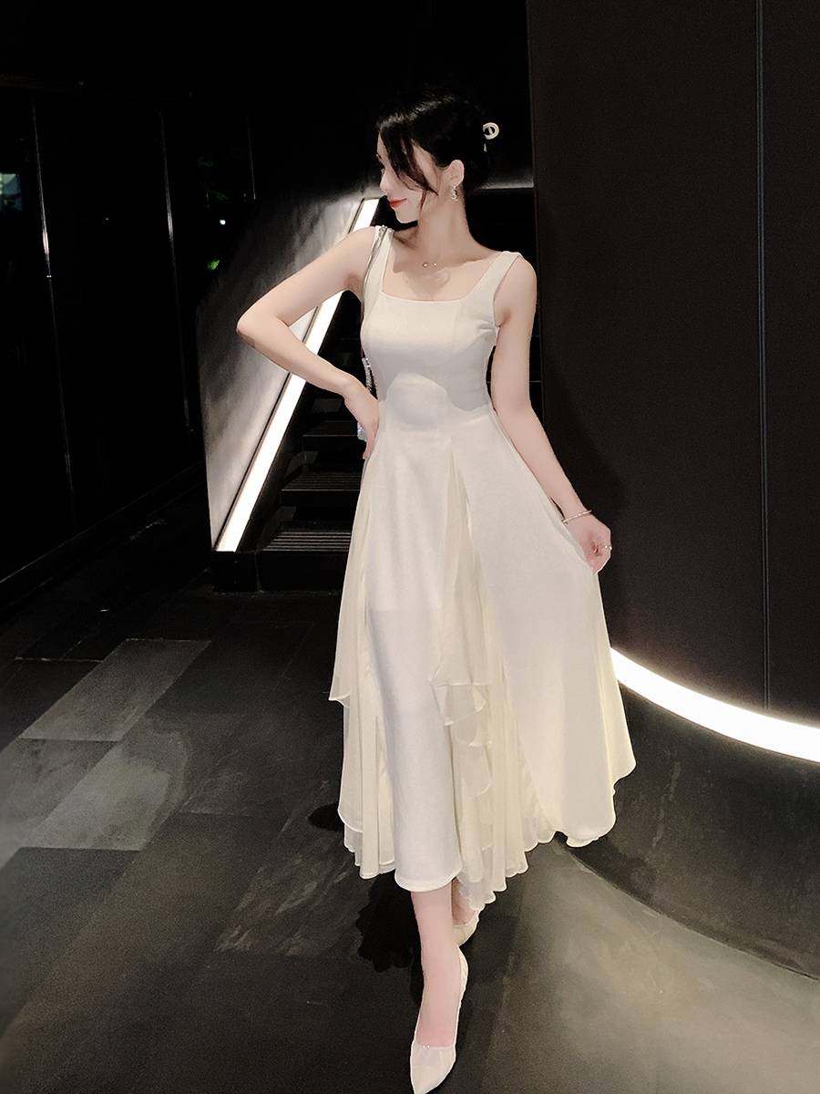 Heavy Industry High -Ding evening dress high -level sensory French dress