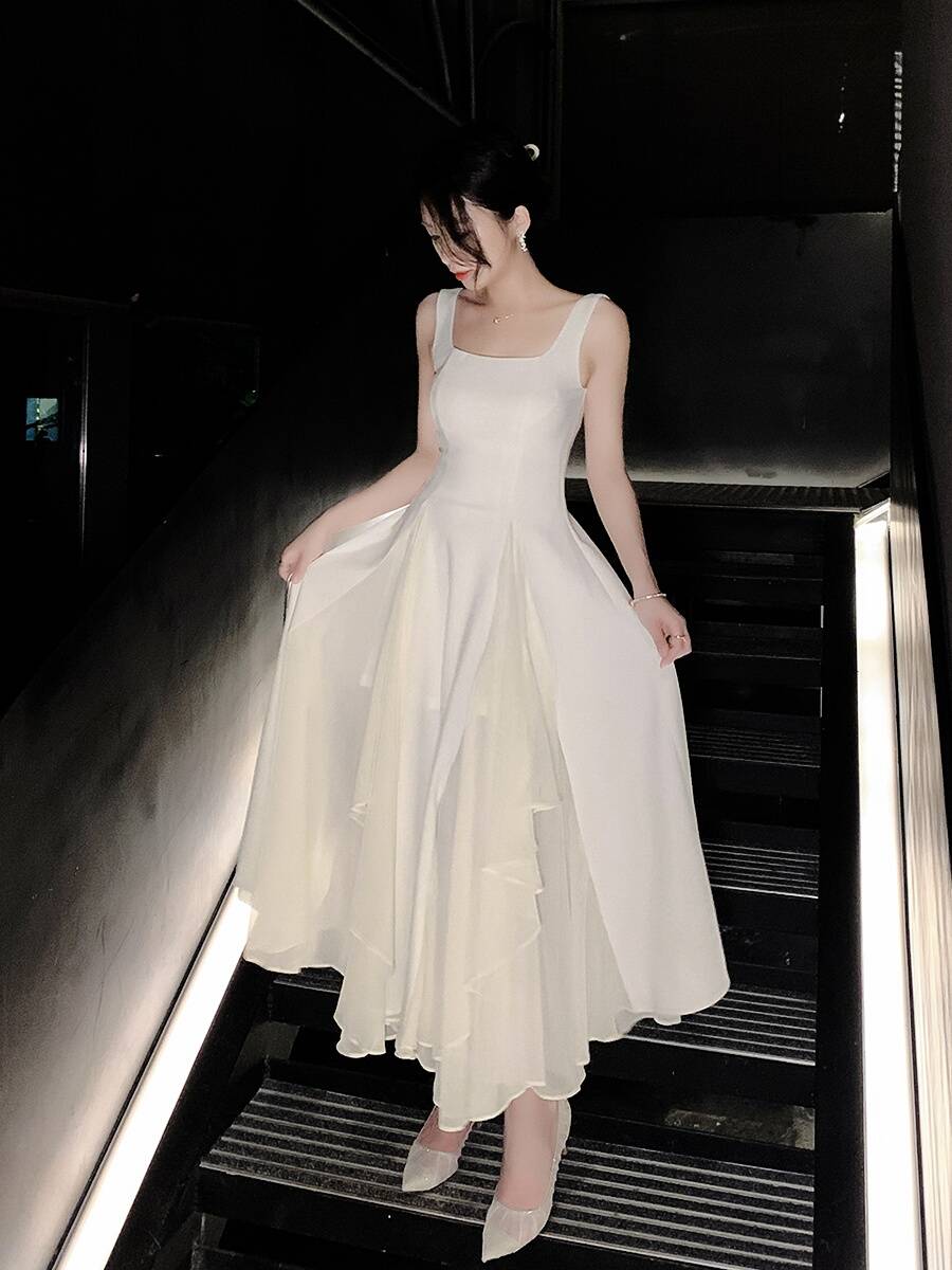 Heavy Industry High -Ding evening dress high -level sensory French dress
