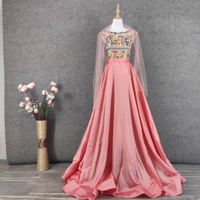 Tafir embroidered puffy skirt shows thin student dresses