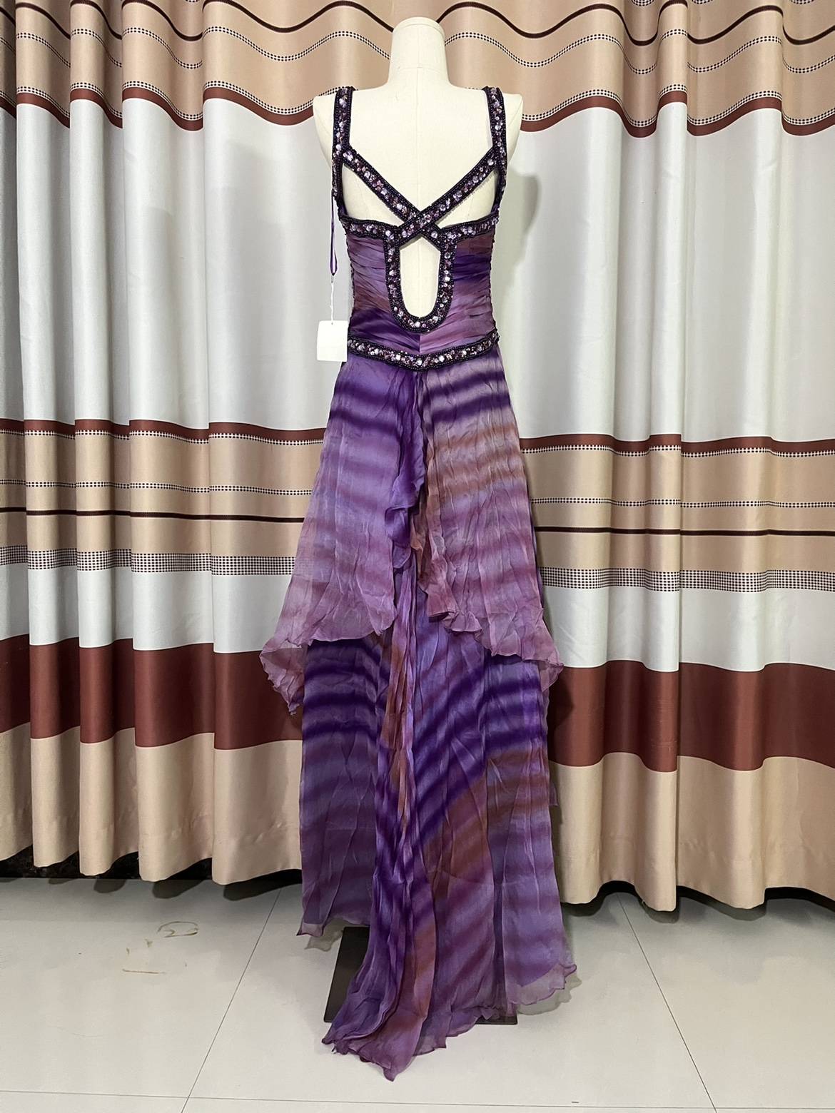 317 Zhenshi Heavy Industries Performing Handmade Beads Long Evening Dress Skirt defaults to slight flaws. Do not shoot