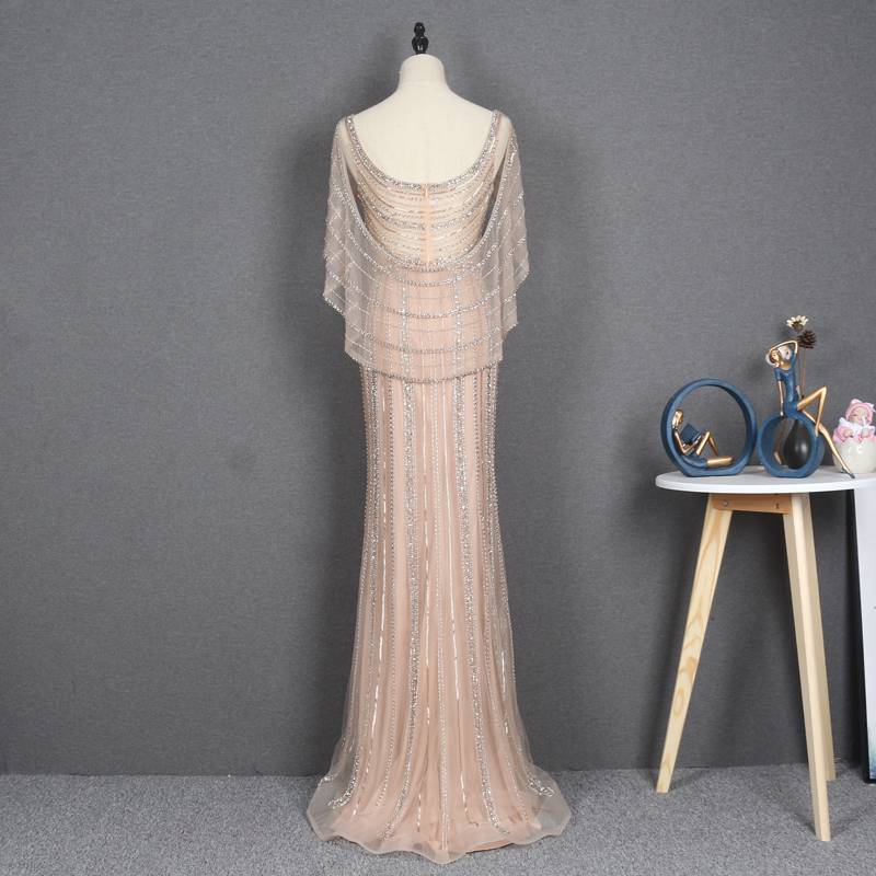 High -end heavy workers evening dress beaded luxury temperament is thin