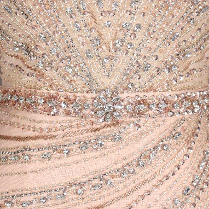 High -end heavy workers evening dress beaded luxury temperament is thin