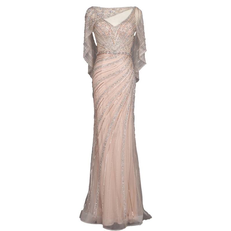 High -end heavy workers evening dress beaded luxury temperament is thin