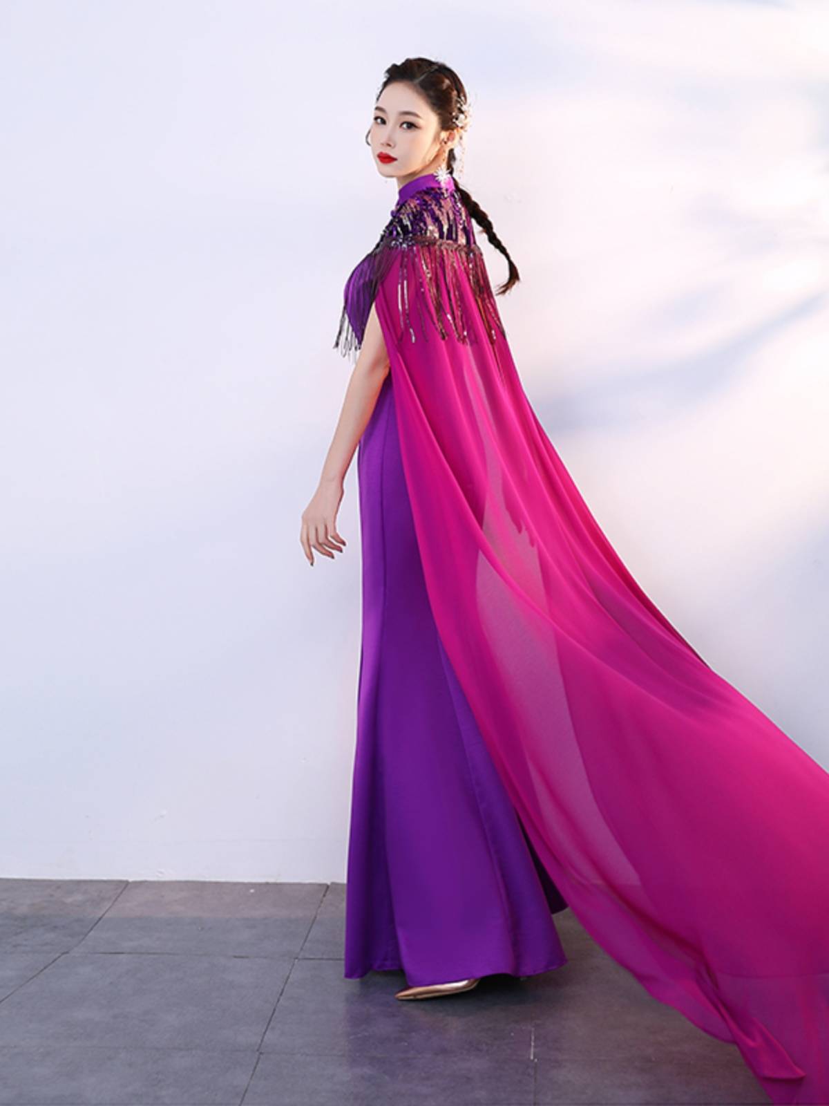 High -end show cheongsam performance service women's long Chinese style