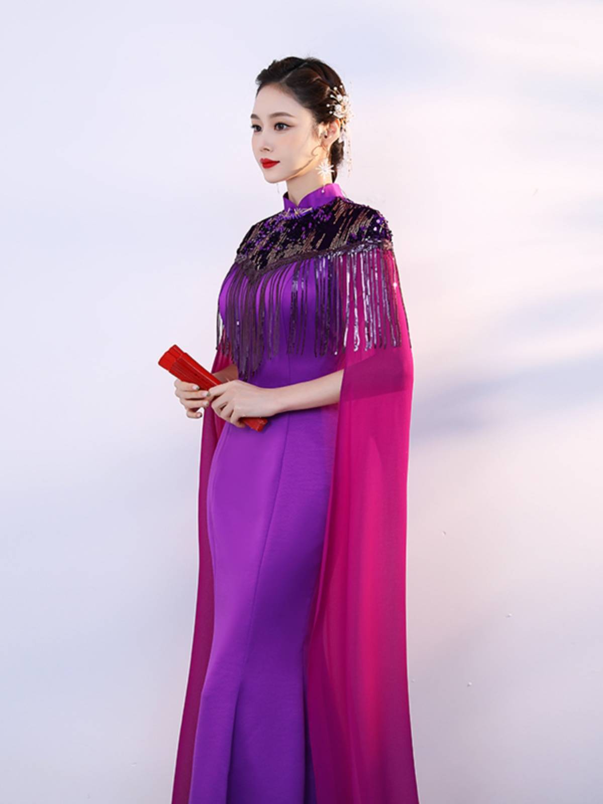 High -end show cheongsam performance service women's long Chinese style