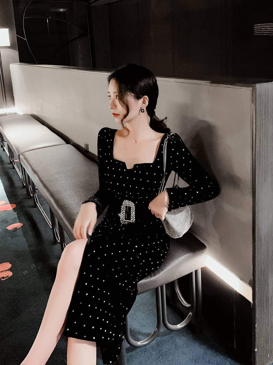 Yang Chao's same dress banquet birthday evening dress
