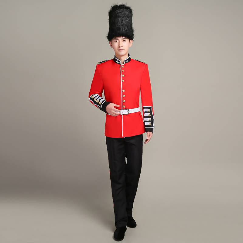 British Royal Guards Prince William Services European -style court costumes, Royal Forest Military Soldiers Performing Clothing