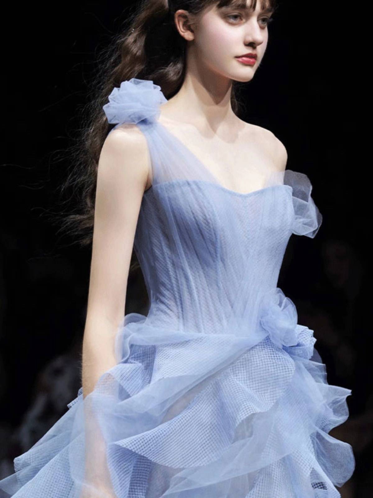 Sexy suspender temperament elegant dress