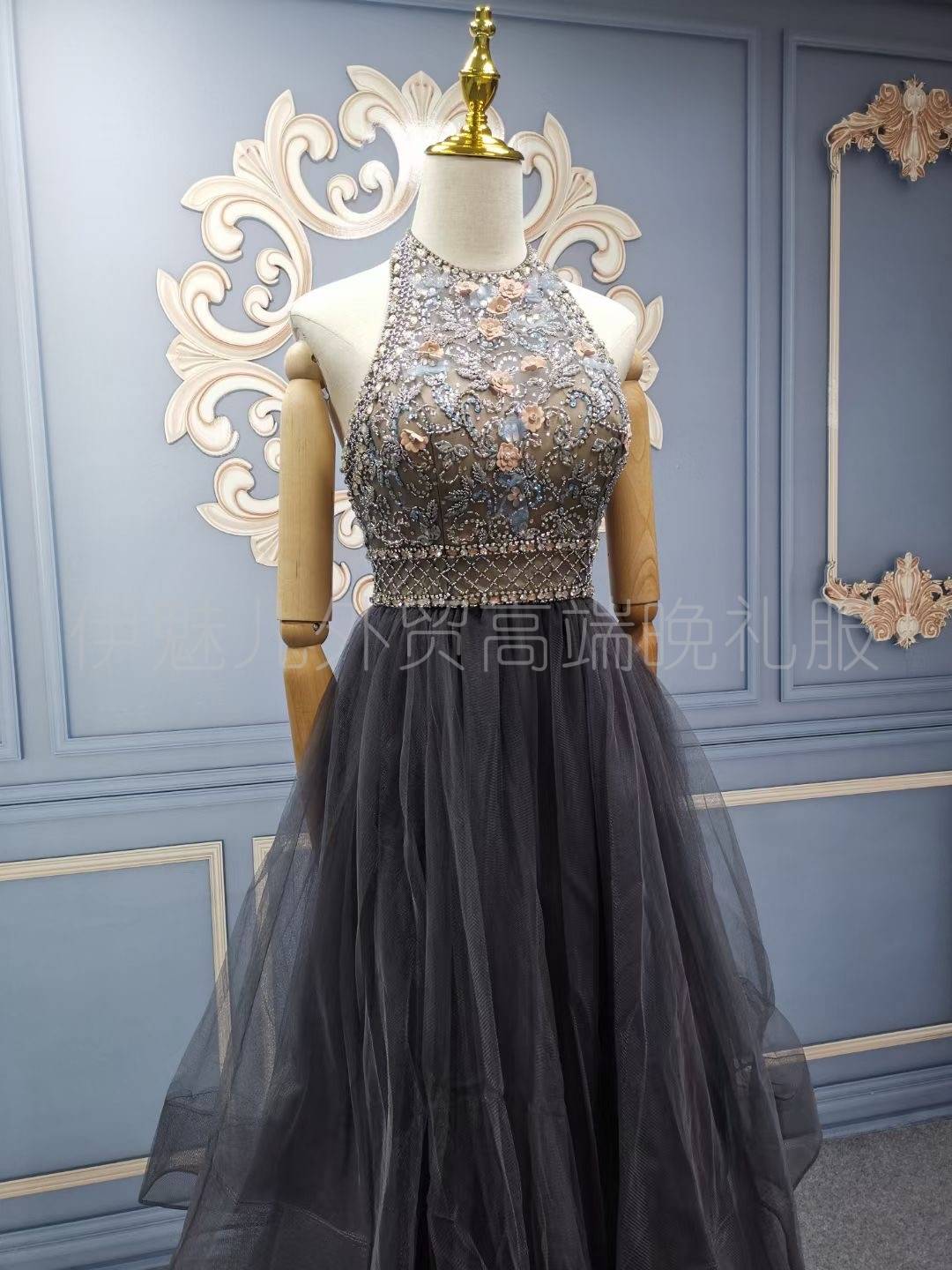 Dress skirt 2020 new banquet skirt birthday party dress skirt graduation performance walking show temperament long skirt