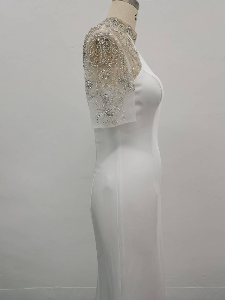 High -end fishtail evening dress temperament banquet light luxury high -level senior sense host performed evening dress girl skirt