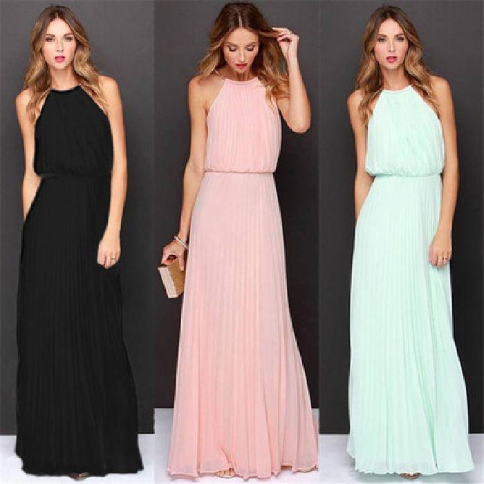 Speed ​​Store Europe and the United States new eBay explosion -free reins pleated fashion sexy dress long skirt