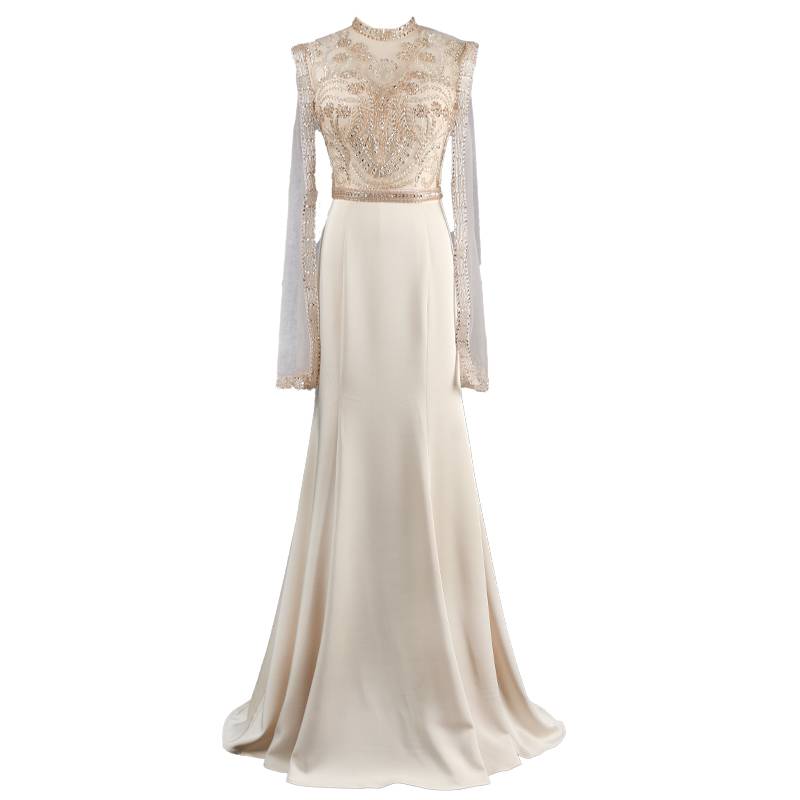 Lamous big temperament, cloak, beaded annual meeting evening dress