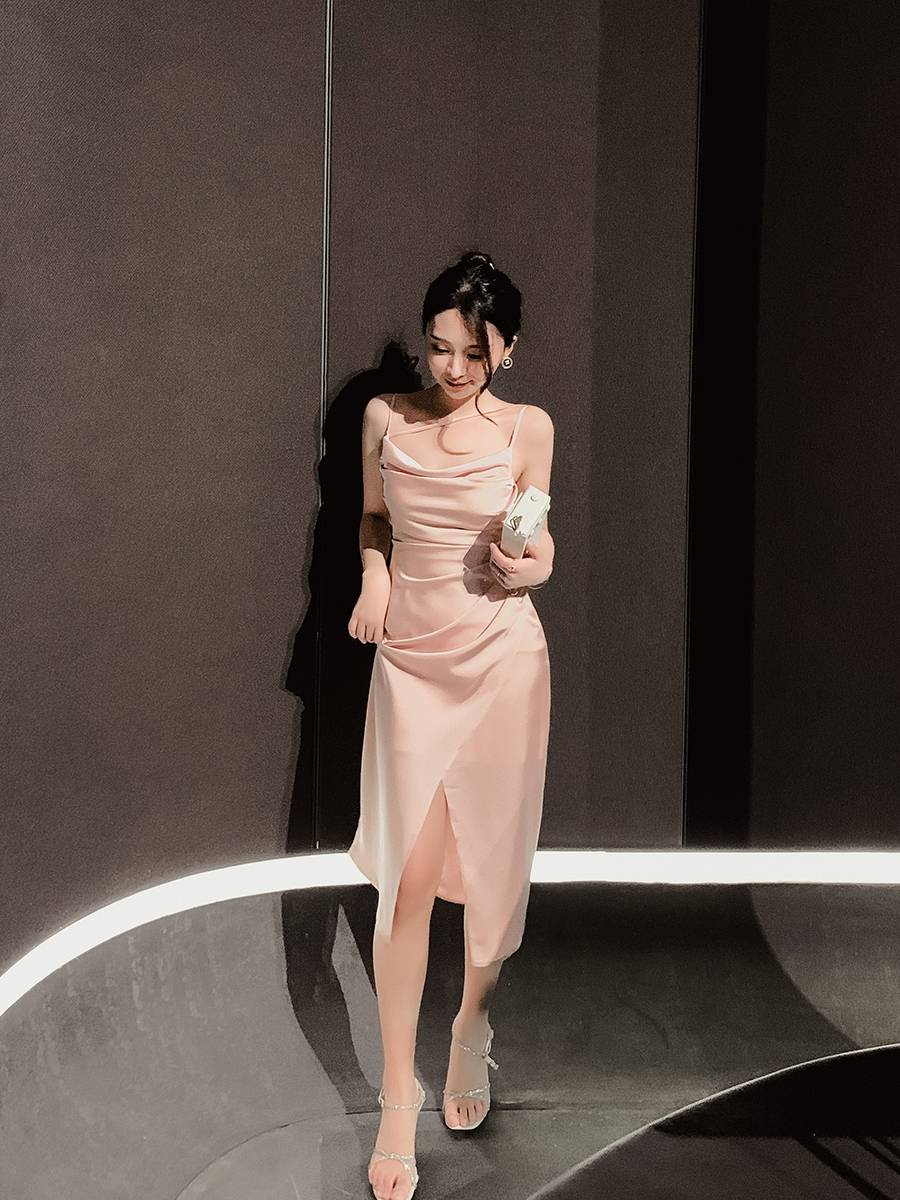 Evening service female light luxury niche banquet ladies dress