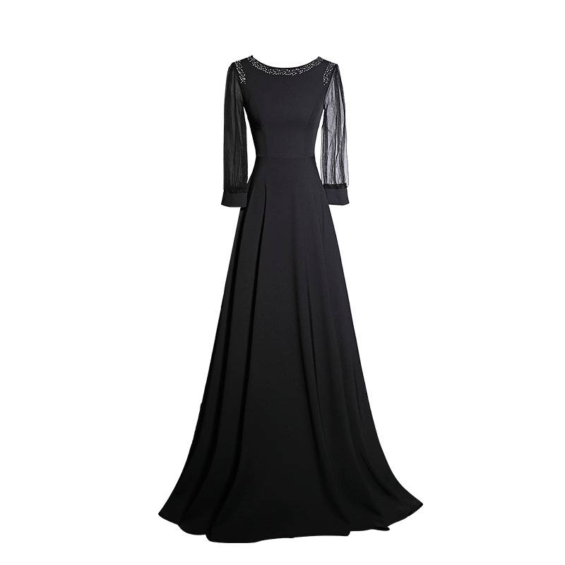 Alta's simple long sleeve long skirt bead
