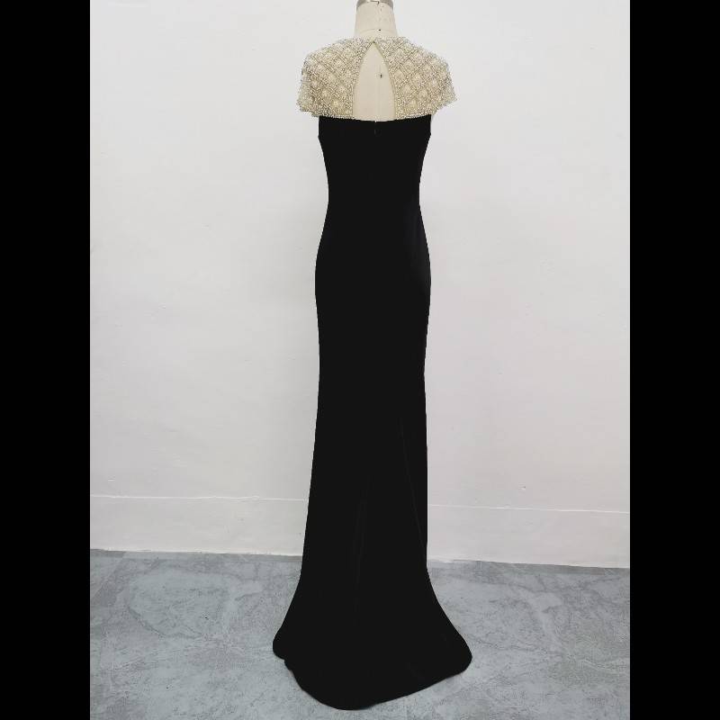 High -end fishtail evening dress temperament banquet light luxury high -level senior sense host performed evening dress girl skirt