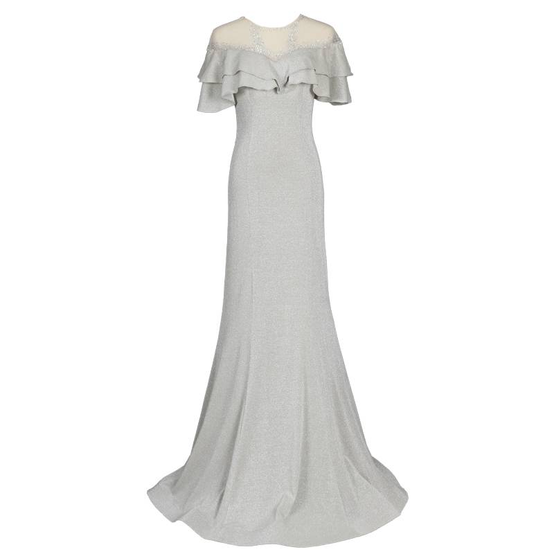 Simple evening dress Light luxury year photography photo fish tail