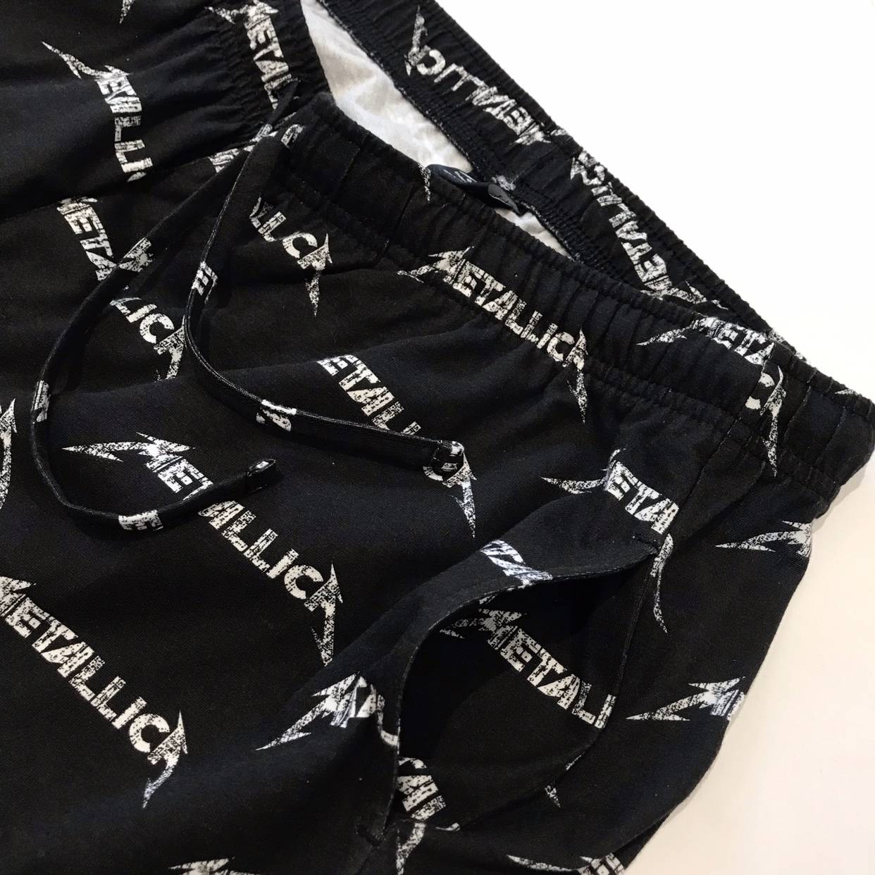 European and American single men's leisure pants home pants retro brand metal rock Metallica band a small amount