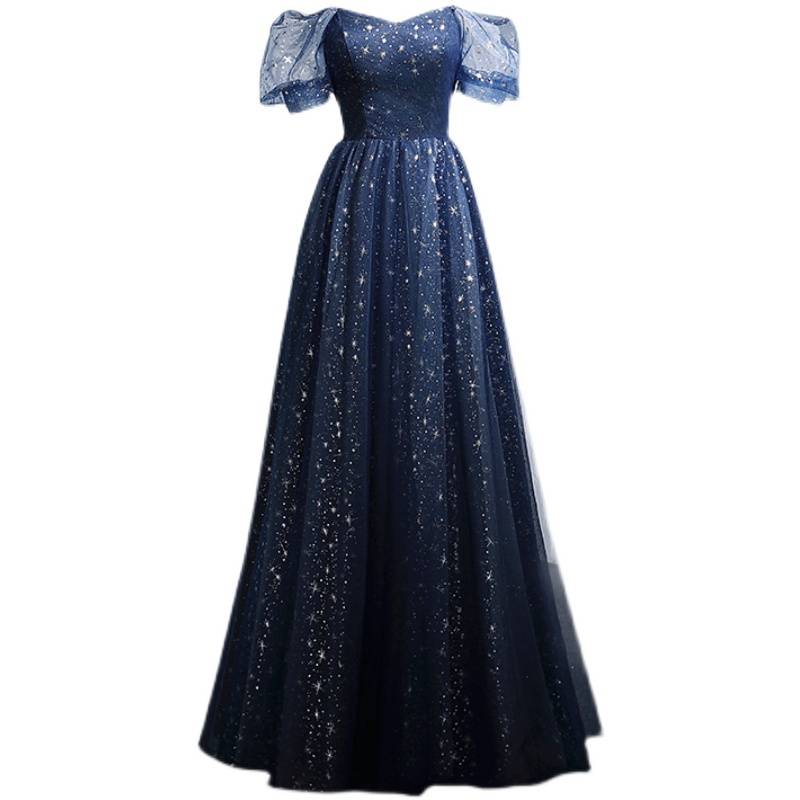 New Fairy High -end French French Banquet Evening Dress