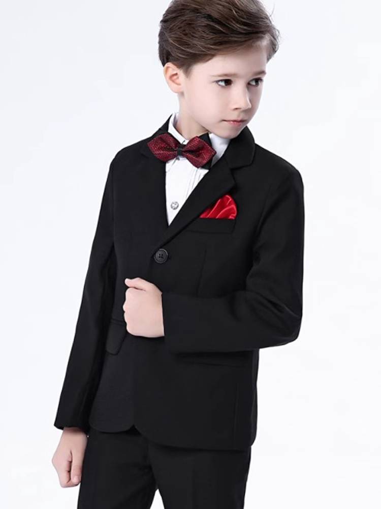 Boys black dress rental girls and gentleman formats, leased children's piano performances to perform Xifu Chun new models