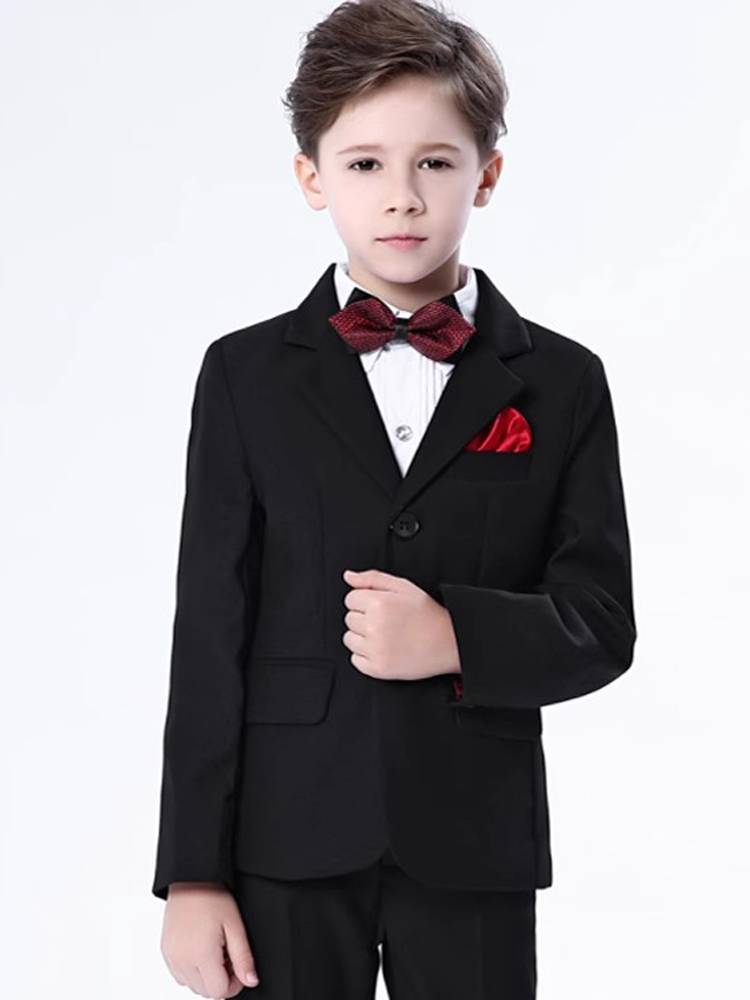 Boys black dress rental girls and gentleman formats, leased children's piano performances to perform Xifu Chun new models