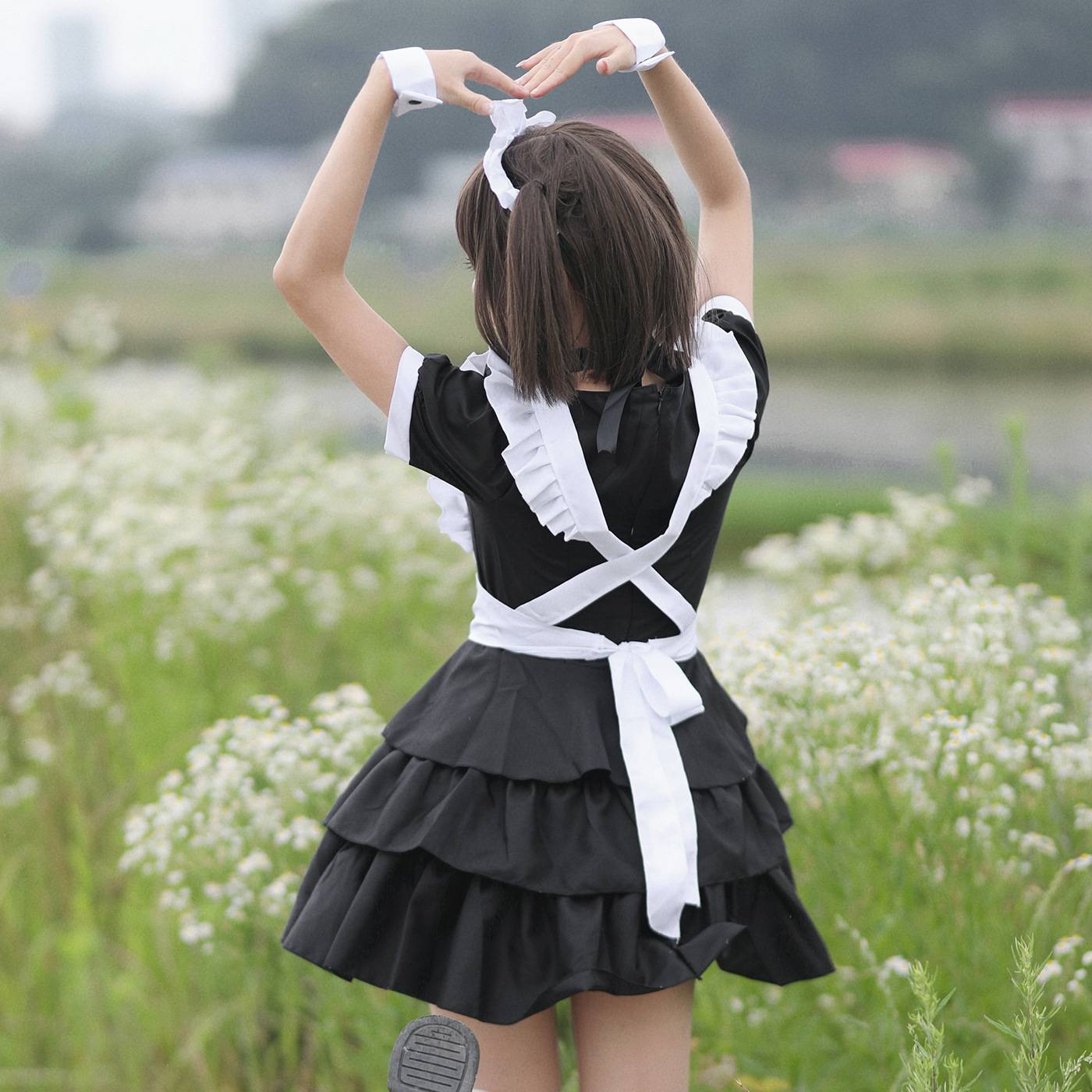 Original Amazon Japanese Akihabara maid cake skirt maid suit cosplay performance service
