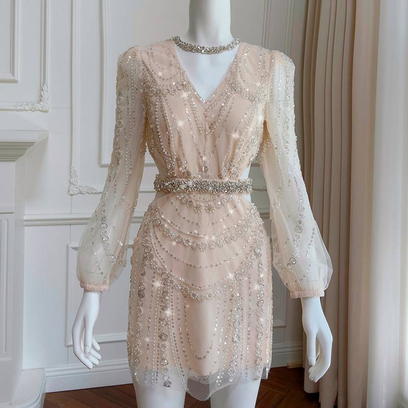 Birthday party Monthly Conference Advanced Feeling Wedding Skirt Light luxury high -end high -end high -profile high -definition temperament evening dress