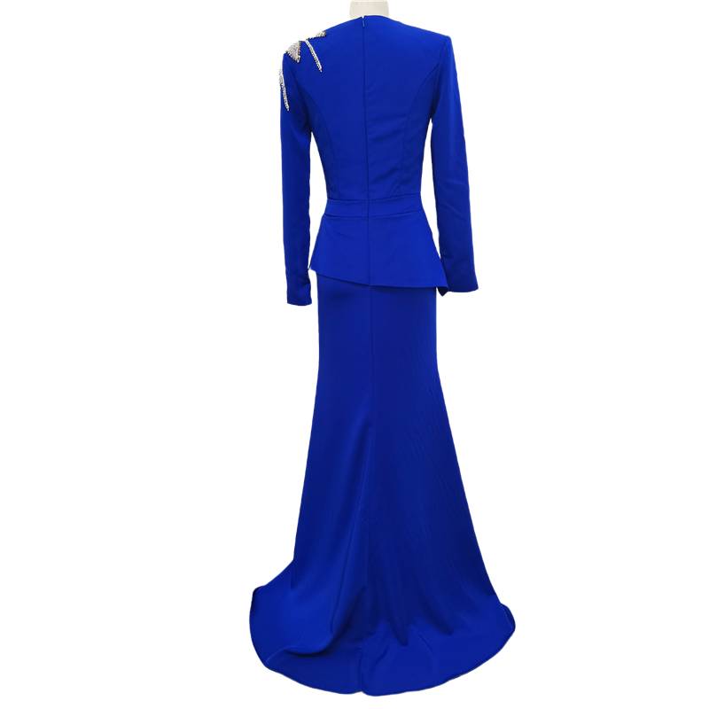 High -end fishtail evening dress temperament banquet light luxury high -level senior sense host performed evening dress girl skirt